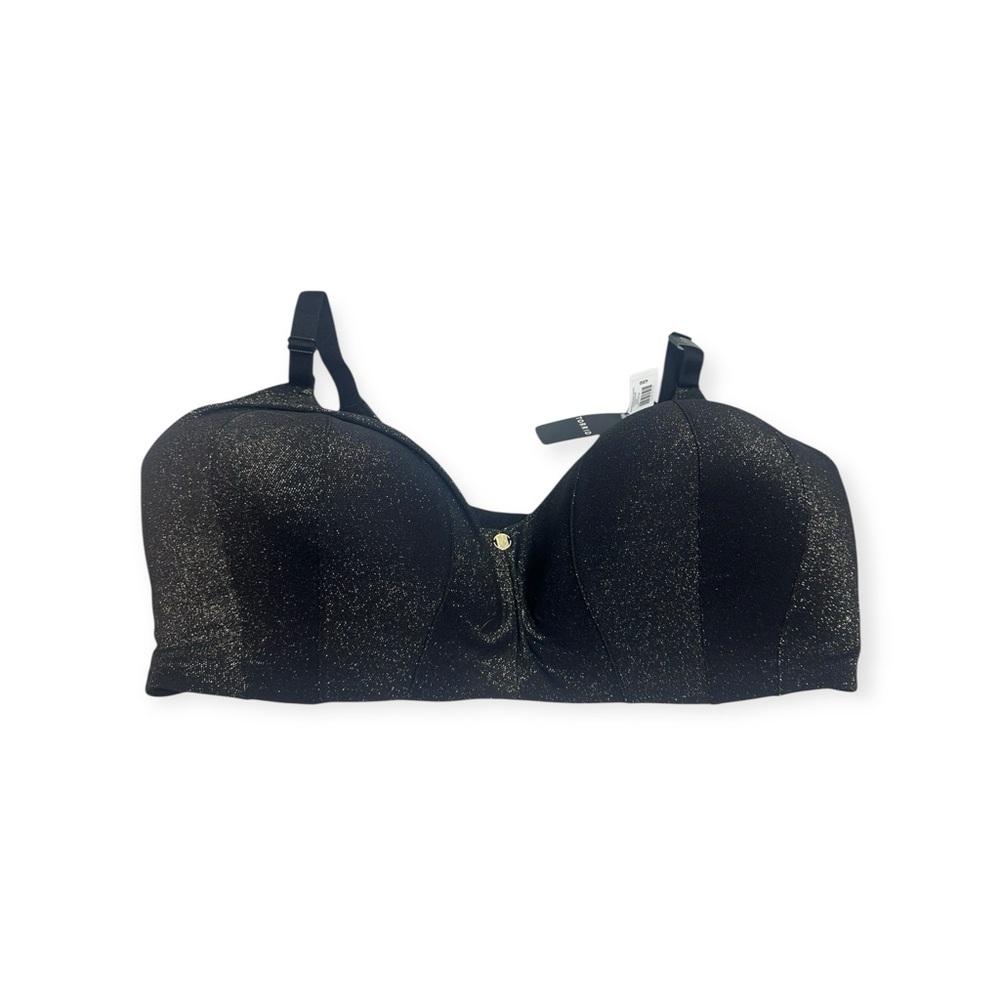 NWT Torrid Feel the Fit black bra with gold shimmer size 40G